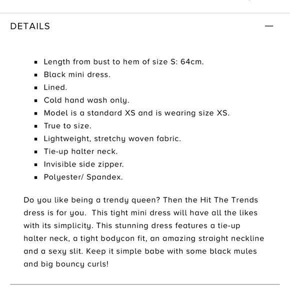 HelloMolly - Hit The Trends Dress Black (S) - Picture 4 of 9